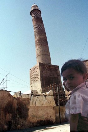 Tilting al-Hadba minaret in Mosul, Iraq, where townspeople defied Islamic State militants to protect the storied site.