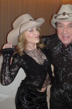 Hat's entertainment: Kylie Minogue with Molly Meldrum.