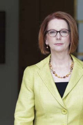 Continuing to press: Julia Gillard.