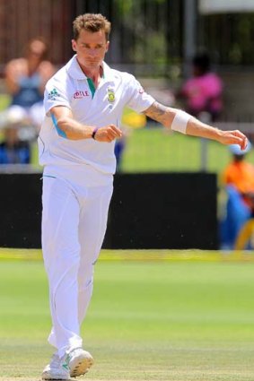 Dale Steyn takes a bow after bowling South Africa to an innings victory over New Zealand.