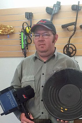 Prospector Cory Dale says looking for gold at Indooroopilly is a 'lost cause'.