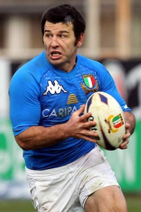 Arrivederci ... Craig Gower in action for Italy.