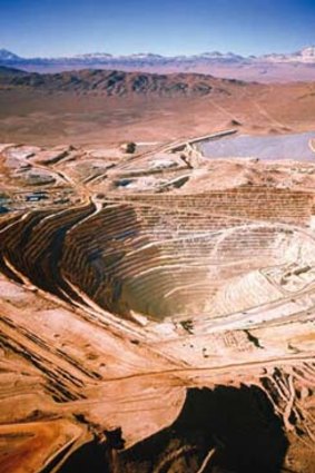 Major players: The miners operate the Escondida copper mine in Chile.