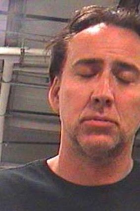 This mugshot released by the Orleans Parish Sheriff's Office shows Oscar-winning US actor Nicolas Cage in New Orleans.