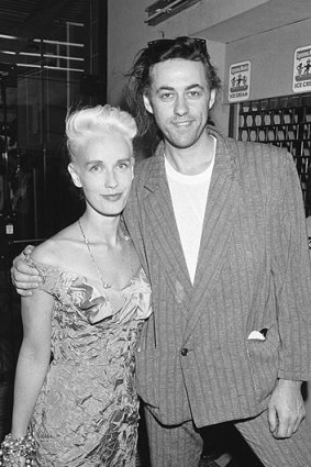 Bob Geldof and his wife Paula Yates in 1989.