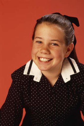 Kate Ritchie as a young Sally Fletcher back when the job was 'just a hobby'.