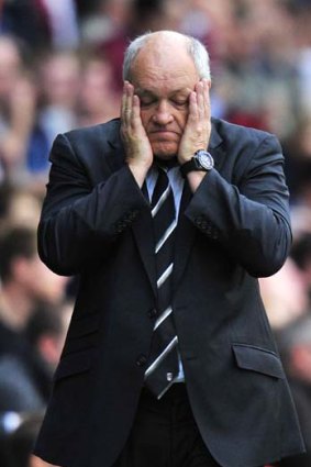 Woe is me: Sacked Fulham manager Martin Jol.