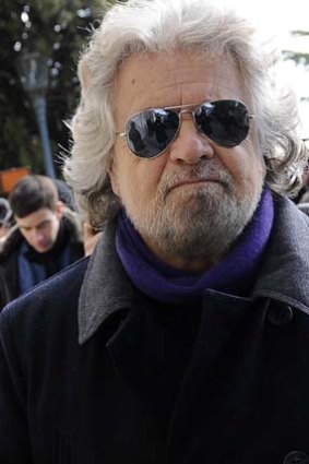 "Anger with hope" ... Beppe Grillo.
