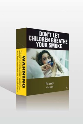 The Gillard government is rebutting cigarette companies' claims that plain packaging undermines their intellectual property saying "what an owner gains by registration of a trademark is... no more than the a monopoly right to exclude others from using the mark without the owner's authority."