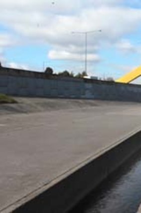 Moonee Ponds Creek: A section of the creek was made into a concrete drain in the 1970s as part of the Tullamarine Freeway development. Now it is unsightly, dangerous and in desperate need of beautification, the Planning Inistitute says. The bike path on the western side of the creek is the only positive.