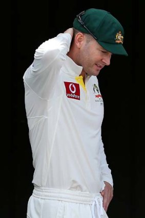 Devotion to the red-ball version &#8230; Michael Clarke at the Gabba on Thursday.