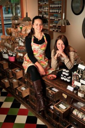 Maria Konecsny (left), with sister Eva at Gewurzhaus, says spices and herbs are all about balance.