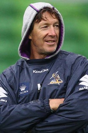 Looking to punch some holes in the Warriors' shaky defence ... Storm coach Craig Bellamy.