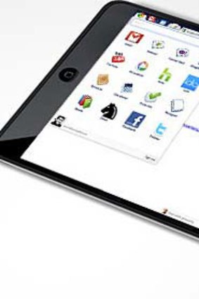 Verizon is working with Google on a tablet device. Earlier mock-up of a Chrome OS tablet by Gizmodo.
