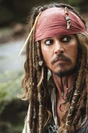 Johnny Depp in <i>Pirates of the Caribbean: On Stranger Tides</i>.