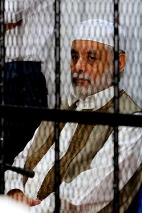 On trial ... Former Libyan prime minister Baghdadi al-Mahmudi.