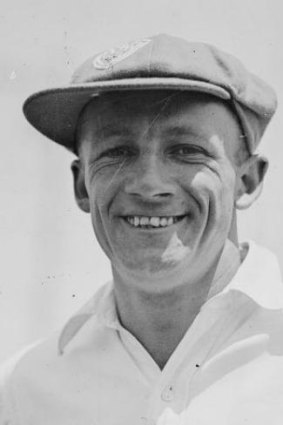 Up for auction again: The first bat by Sir Donald Bradman during his Test career is back on the auction block.