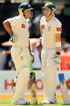 Experienced ... Ricky Ponting and Michael Clarke.