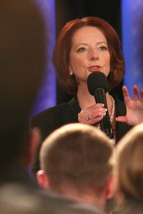 The Prime Minister Julia Gillard.