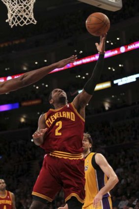 Kyrie Irving goes up for a shot against the Los Angeles Lakers earlier this year.