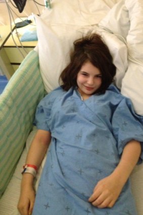 Lost childhood ... India Taylor spent her 15th birthday in hospital.