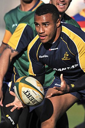 Half-back Will Genia trains with the Wallabies, who will face the All Blacks without five-eighth Quade Cooper in their next two Bledisloe Cup matches.