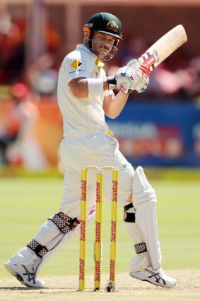 David Warner looking strong on day 1 of the third Test.