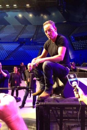 Up close and personal: Bruce Springsteen has said of his upcoming Australian tour that there will still be an element of surprise.