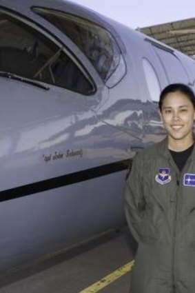Co-pilot: US Air Force Captain Victoria Pinckney was in a plane that crashed in 2013.