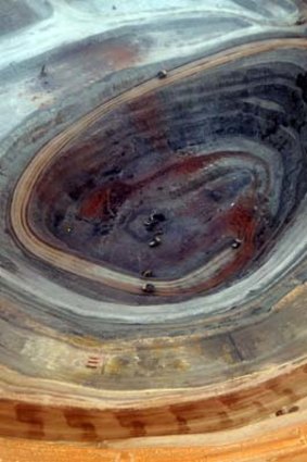 An aerial view of OZ  Minerals's Prominent Hill open pit mine.