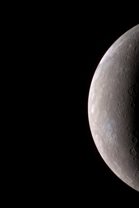The innermost planet, Mercury. On Monday, it will come between us and the sun, appearing as a small black dot on the sun's face.
                
