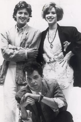 Andrew McCarthy (left), Jon Cryer and Molly Ringwald from the 1986 film <i>Pretty in Pink</i>.