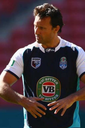 Hard done-by: Laurie Daley felt the Blues deserved several penalties.