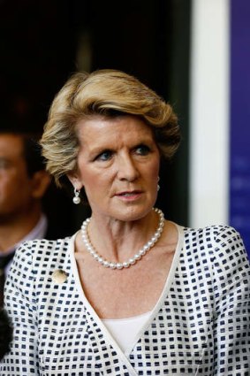 Minister of Foreign Affairs Julie Bishop.
