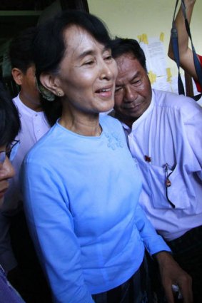 Aung San Suu Kyi will not enter parliament to take the oath to uphold the military-written constitution.