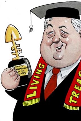 Honoured ... Clive Palmer has been burdened with another title.  <em>Illustration: John Shakespeare</em>
