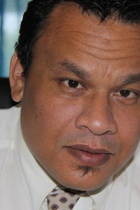 Nauru's new president Sprent Dabwido.