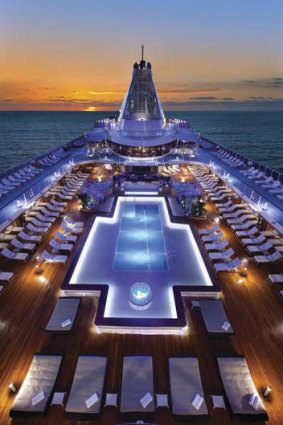The Oceania Riviera cruise ship.