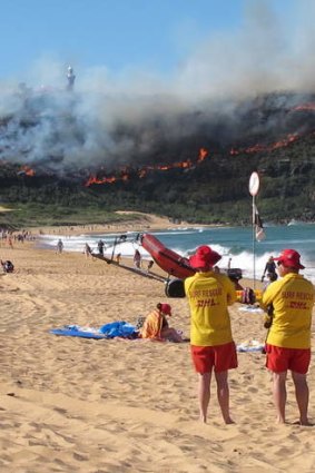 Close call: Severe bushfires on Barrenjoey Headland at Palm Beach came close to damaging the heritage-listed lighthouse.