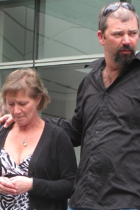 Hayley Morrison's parents leave court after her killer was jailed.