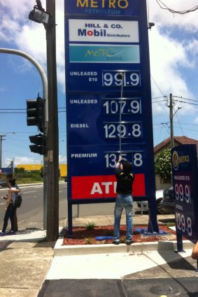 Sydney petrol price plunge: The price of unleaded petrol drops below $1 per litre for the first time in six years. 