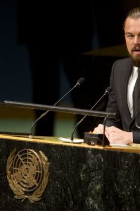 Actor Leonardo Di Caprio told the summit that "the time to answer humankind's greatest challenge is now."