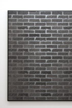 Deceptive rendering: Anna Kristensen's <i>Brick Wall</i> at Station Gallery. 