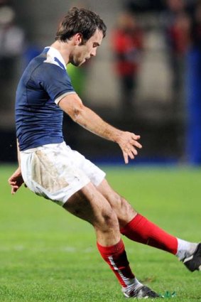 France's scrum-half Morgan Parra kicked four penalty goals.