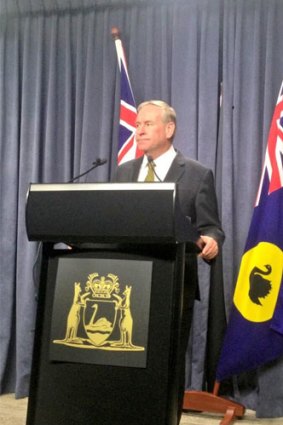 WA Premier Colin Barnett told the media Troy Buswell was in a "bad way".