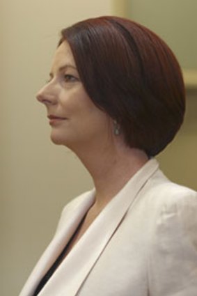 "I don't get up and think of myself as a role model" ... Julia Gillard.