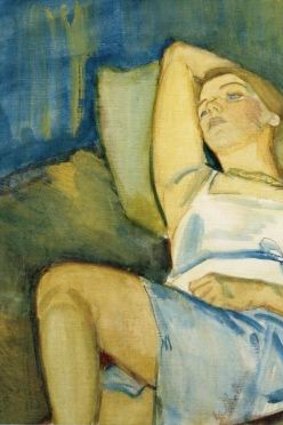 <i>Reclining blue figures</i>, by Mary Cecil Allen, whose views on art were  too radical for the Australian art scene.