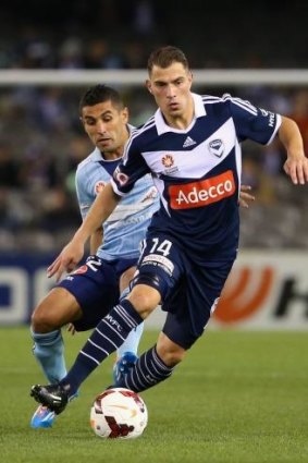 James Troisi weaving through for Victory.