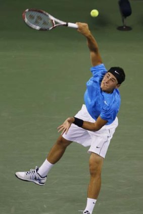 Big occasion ... Bernard Tomic admitted to a case of nerves in his centre court loss to American Andy Roddick.