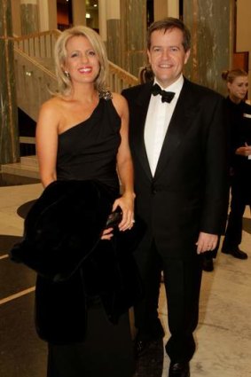 Bill Shorten and partner Chloe Bryce.